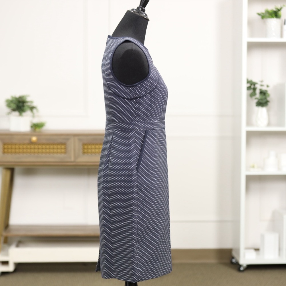 J. Crew Navy Polka Dot Mini Dress - Picture 6 of 9